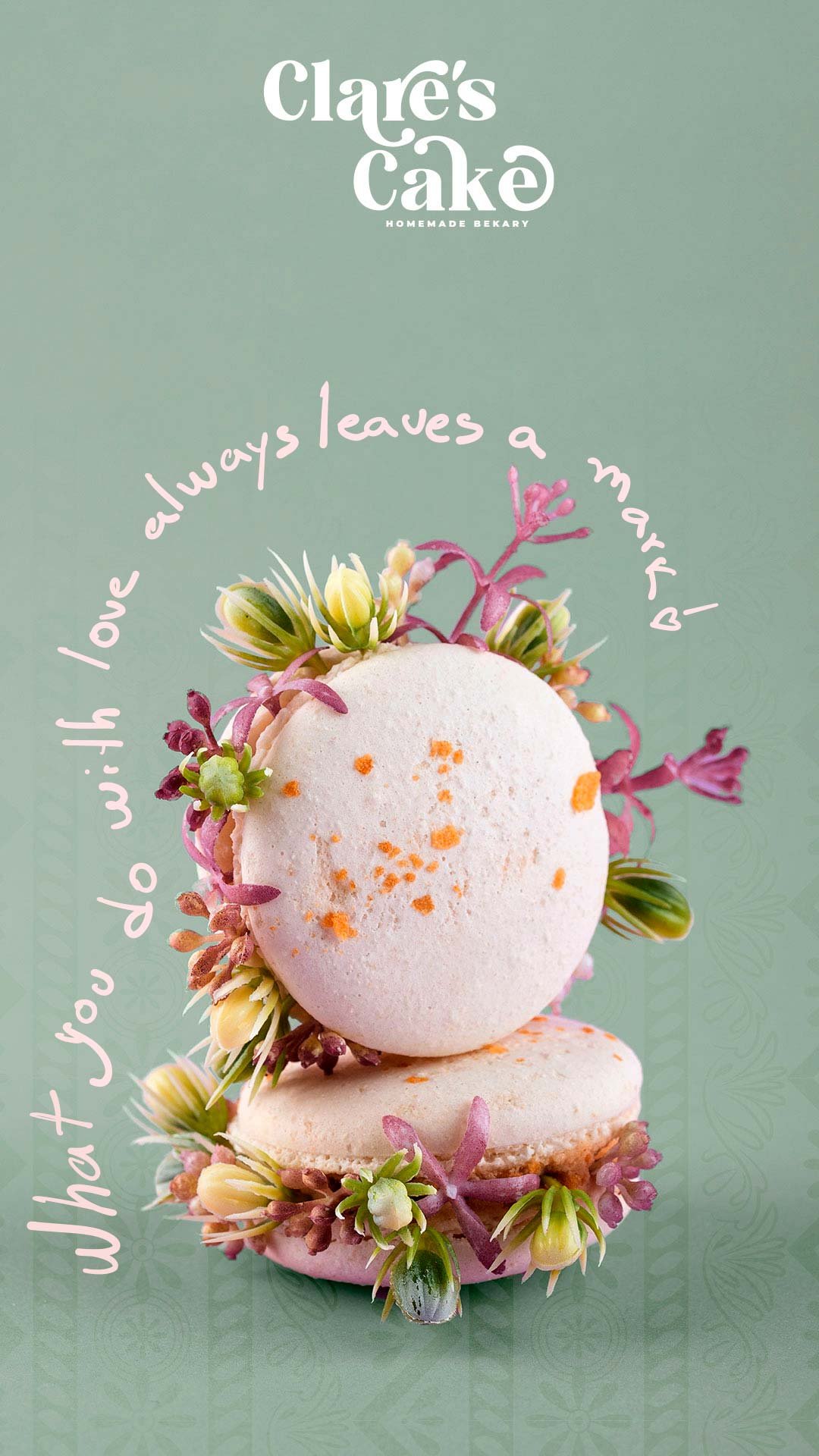 Fotografía de branding para Clare’s Cake realizada por Shai Branding Agencia