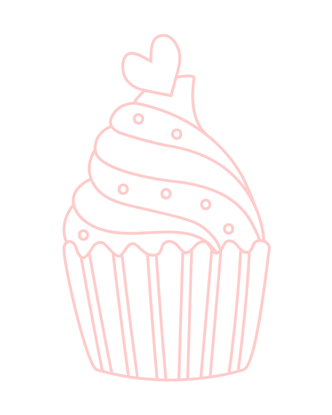 Elemento visual del branding de Clare’s Cake diseñado por Shai Branding Agencia