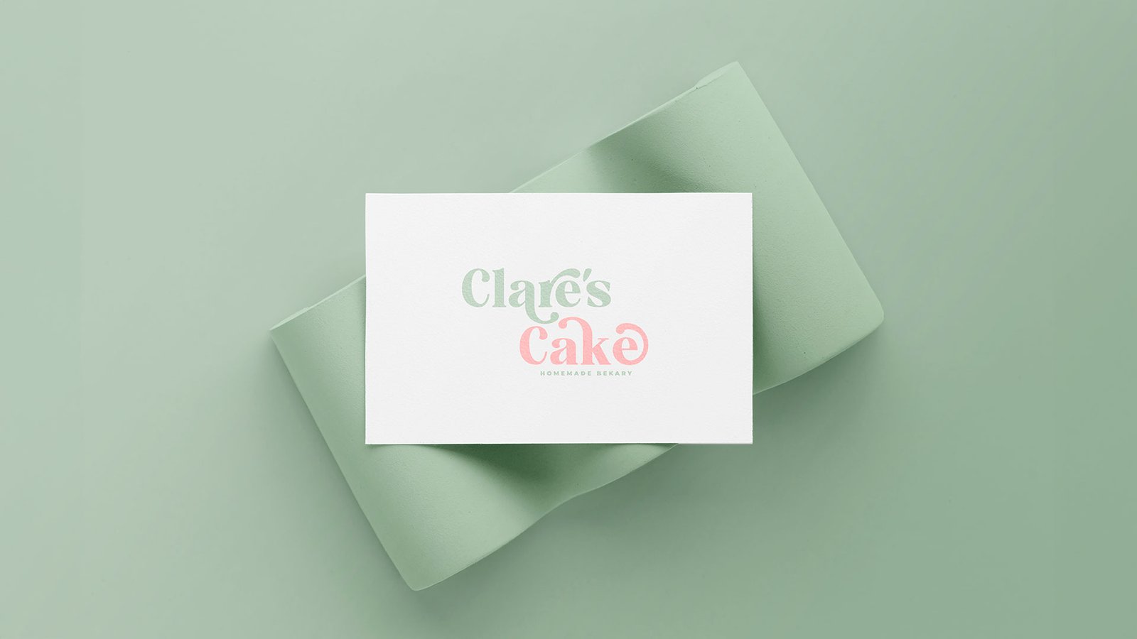 Diseño de logo para Clare’s Cake creado por Shai Branding Agencia