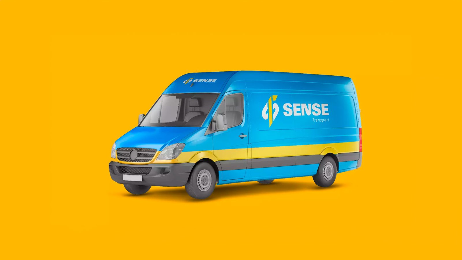 Material POP de SENSE Transport diseñado por Shai Branding Agencia
