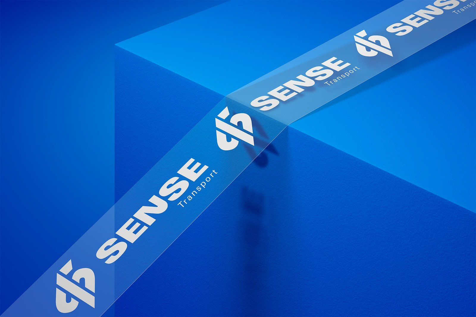 Diseño de logo para SENSE Transport creado por Shai Branding Agencia